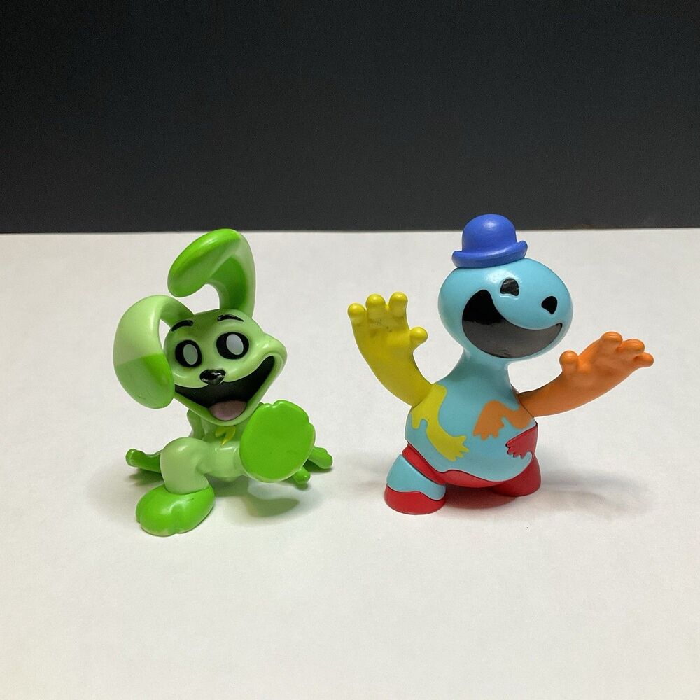 PhatMojo Poppy Playtime Smiling Critters Hoppy Hopscotch & Doey The Doughman 3"